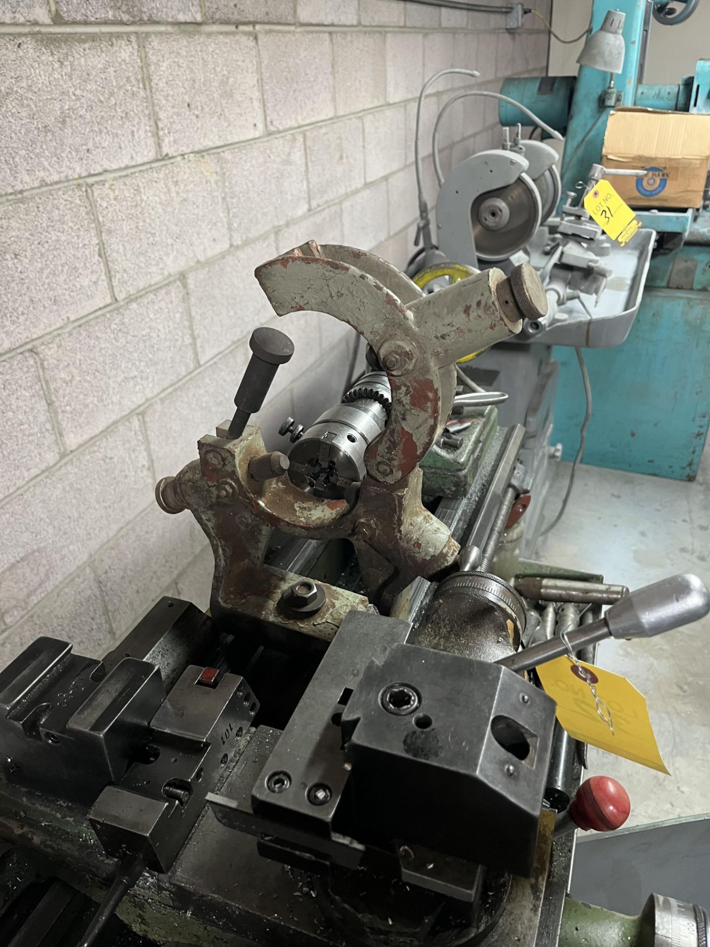 ROCKWELL 13 X 24 ENGINE LATHE W/3-JAW CHUCK, KDK TOOL POST & HOLDERS, DRILL CHUCK, ETC. - Image 8 of 8