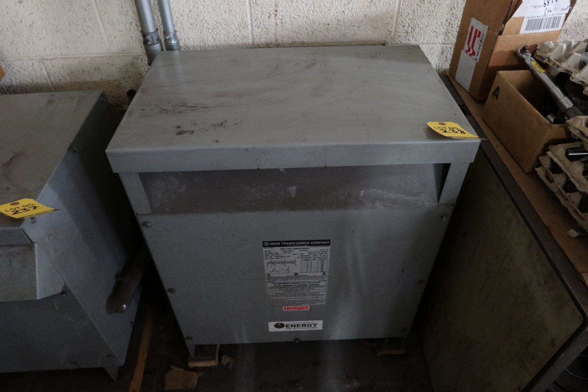 MGM DRYTYPE TRANSFORMER, 30KVA, 3PH, 240 - 208Y/120 (TRANSFORMERS CAN NOT BE DISCONNECTED OR REMOV