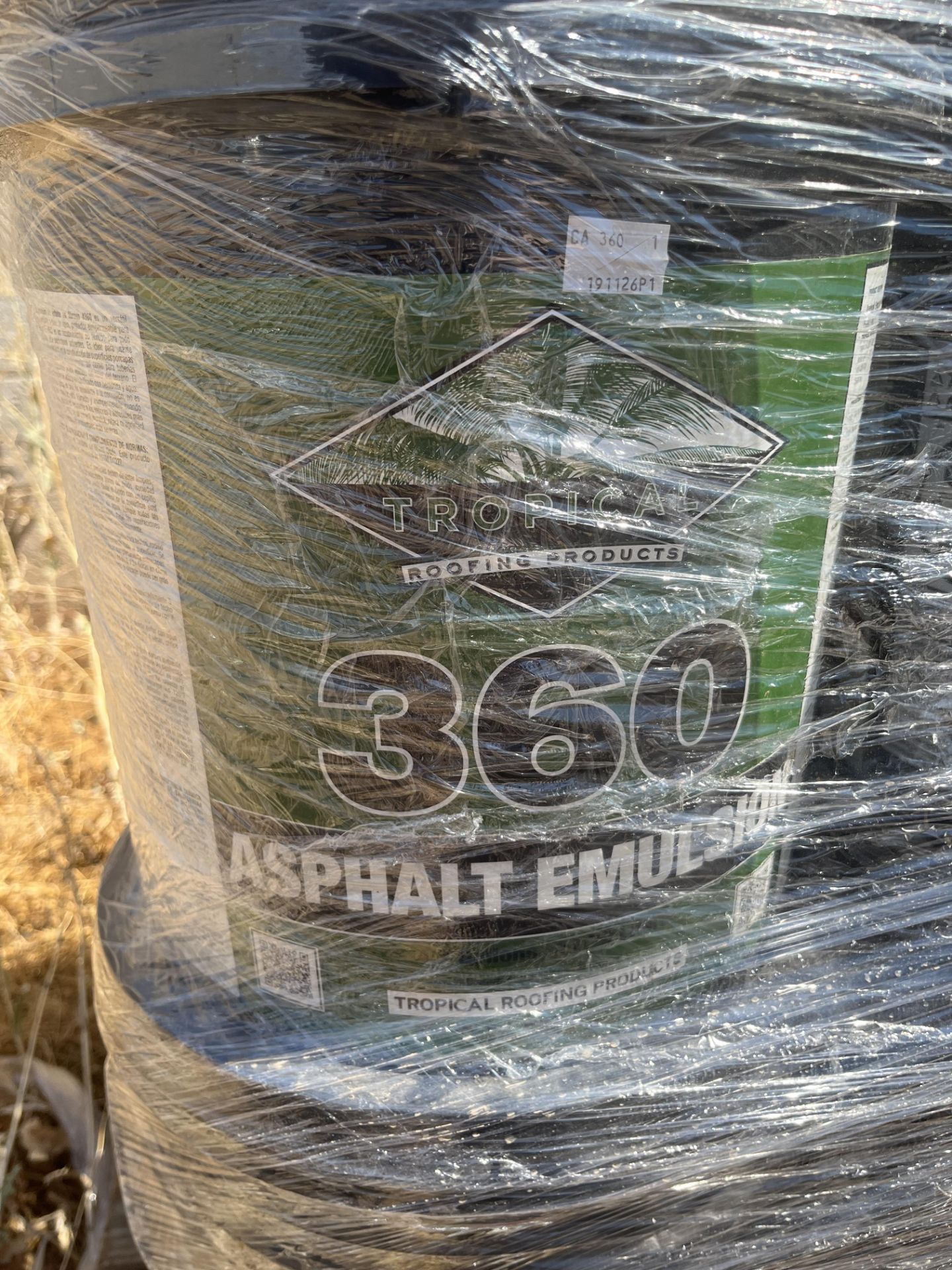 LOT PALLET OF TROPICAL ROOFING PRODUCTS 360 ASPHALT EMULSION, 5 GAL BUCKETS - Image 2 of 2