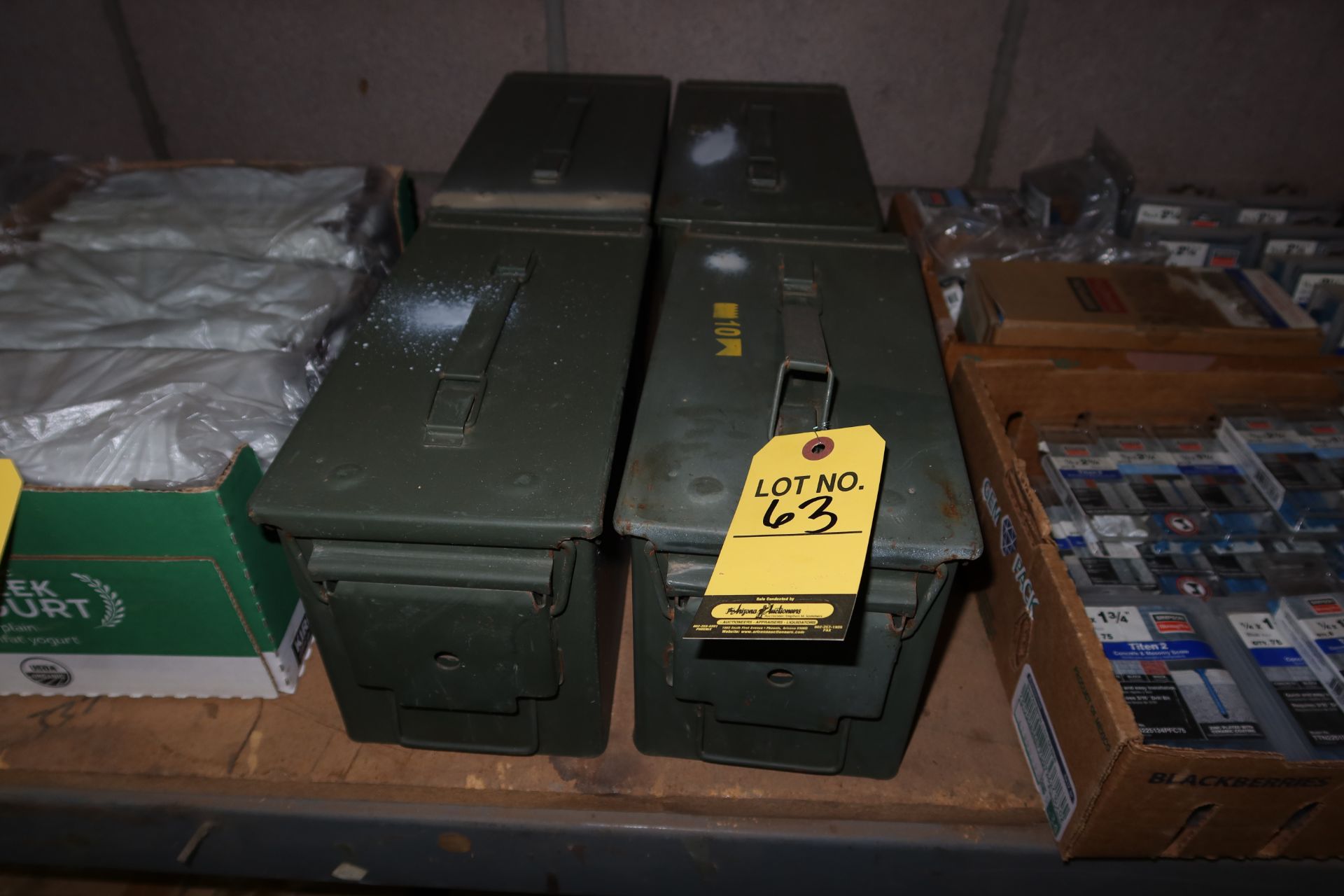 LOT AMMO BOXES