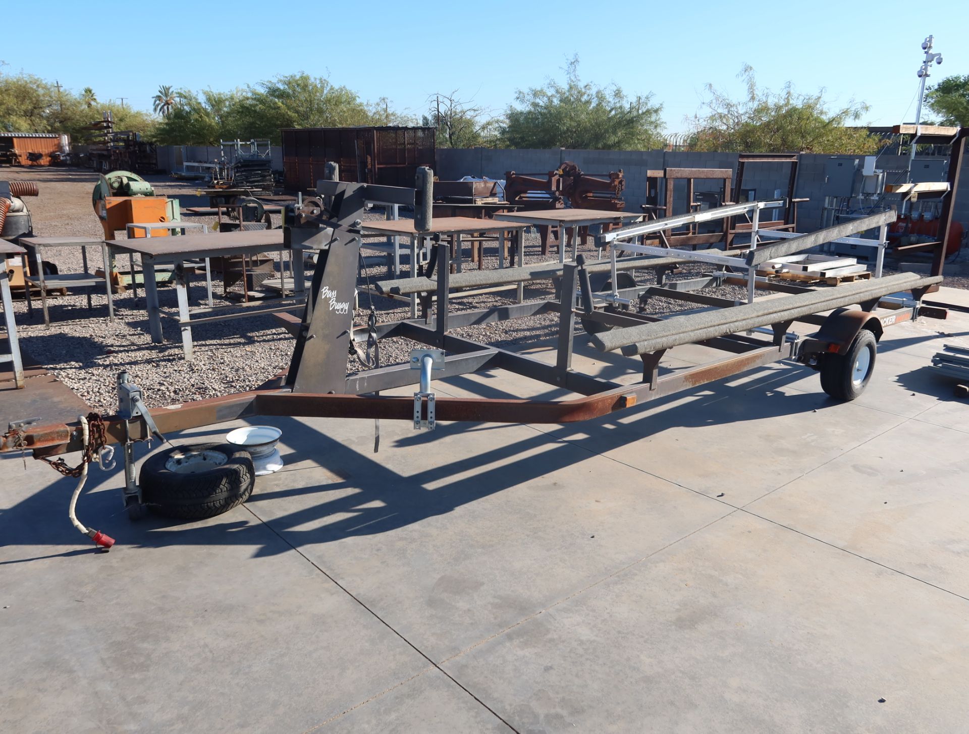 1820 FOOT PONTOON BOAT TRAILER WITH EASY LOADER SINGLE AXLE