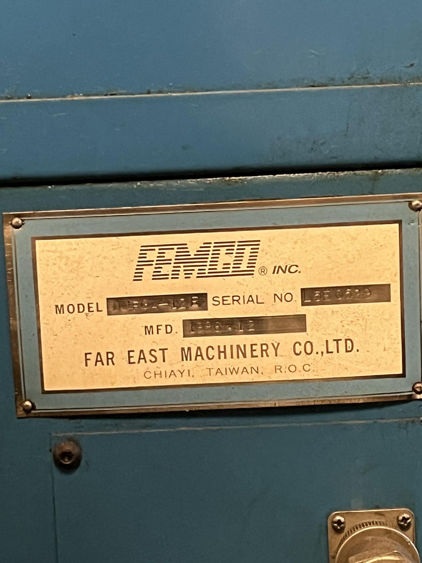 Femco Durga Model 12-E CNC Lathe.18' long bar feeder, Fanuc O-T CNC controller - Image 6 of 16