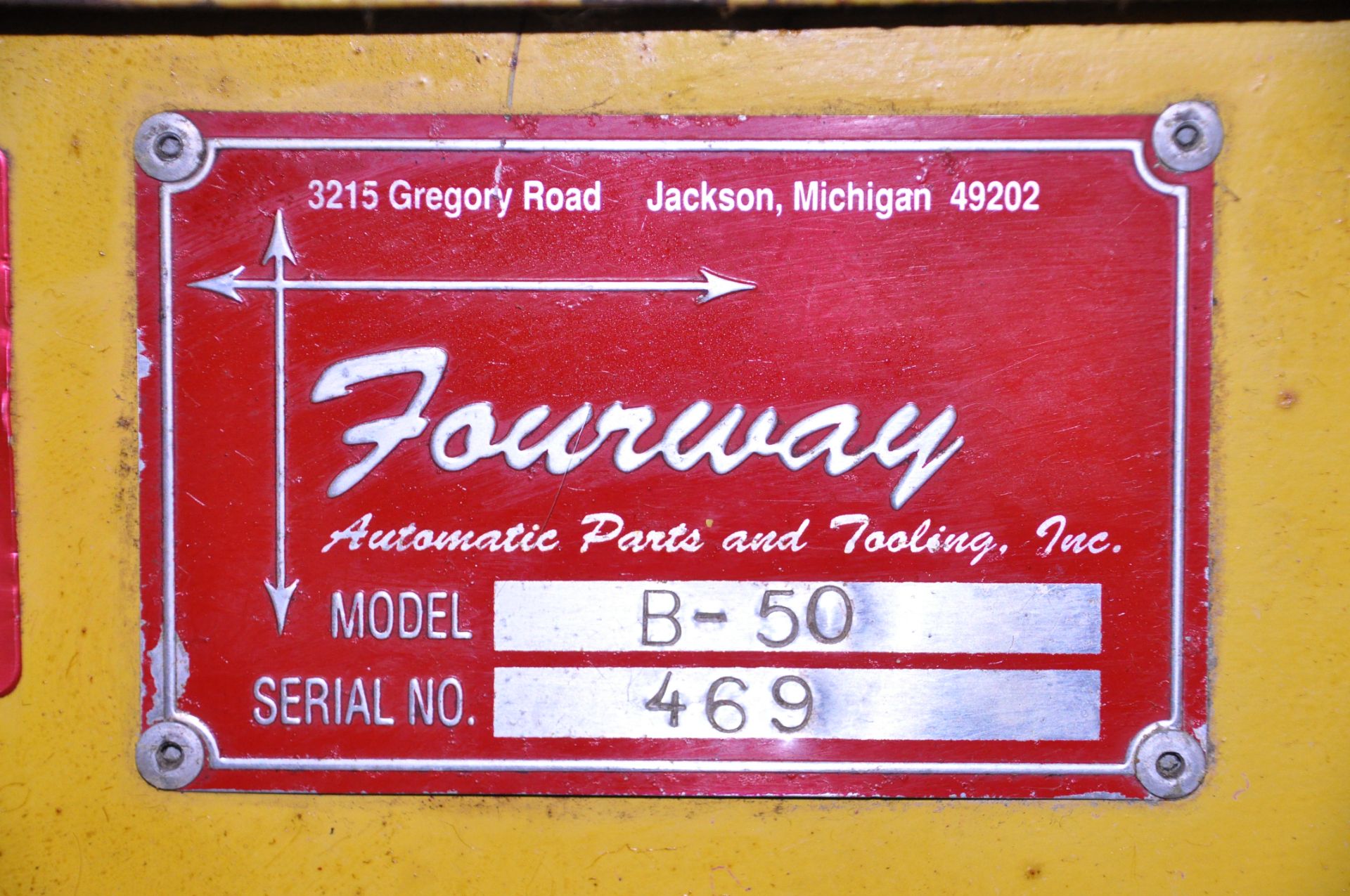 Fourway Model B-50, Auger Type Parts Dryer, S/n 469, (in Back Room) - Image 3 of 3