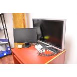 Lot-(1) Asus and (1) Dell Copmputer Monitors in (1) Office