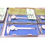 Lot-(2) Mitutoyo Dial Vernier Calipers with Cases