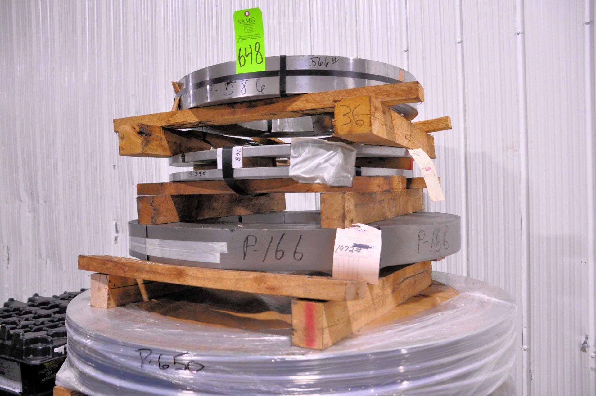 Lot-(35) Various Partial/Full Steel Coil Stock on Pallets in (4) Stacks in (1) Row - Image 10 of 11