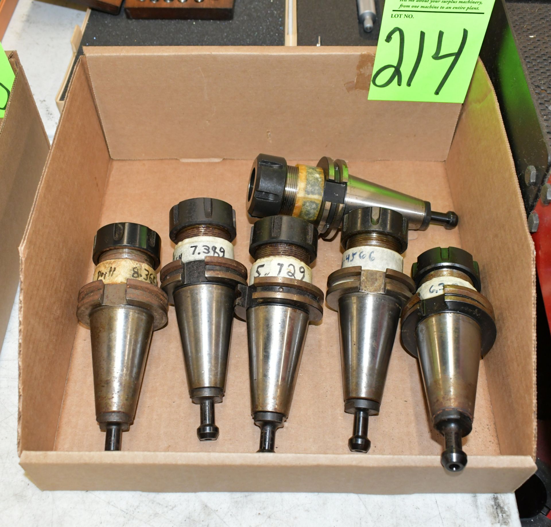 Lot-(5) CAT40 Taper Tool Holders in (1) Box