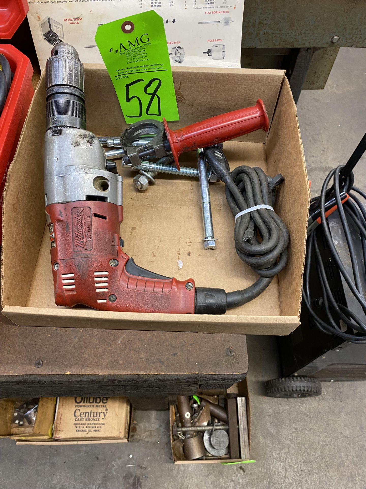 Milwaukee 1/2" Magnum Hammer Drill with Anchors and Case