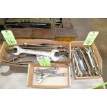 Lot-Adjustable Wrenches, and Mechanic Wrenches in (3) Boxes