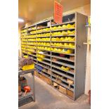 Lot-Punch and Inventory, (8) Sections Shelving, (1) Bench, and Misc. Tooling in (1) Storeroom