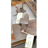 Lot-(2) Craftsman 3 1/2" Swivel Bench Vises
