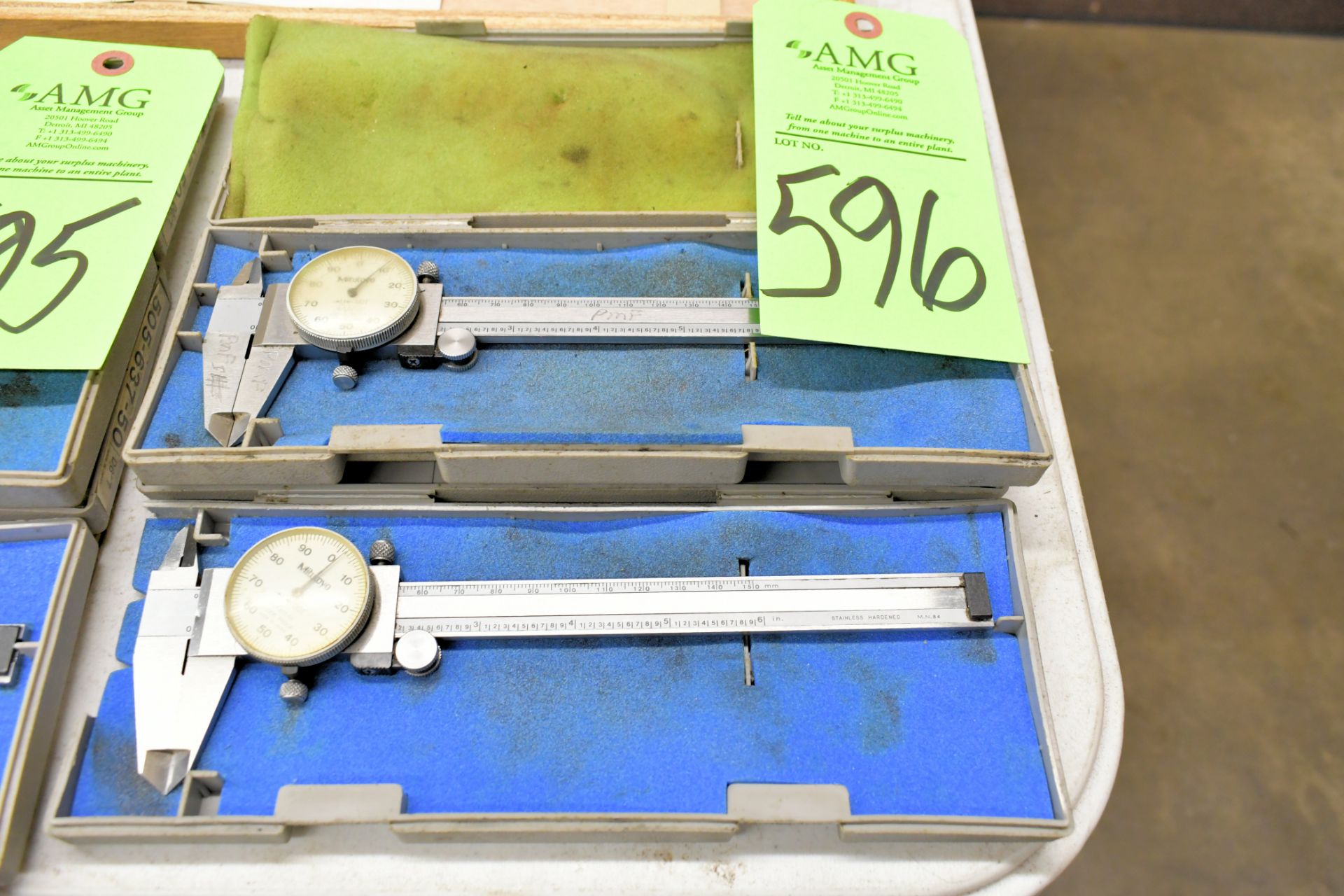 Lot-(2) Mitutoyo Dial Vernier Calipers with Cases