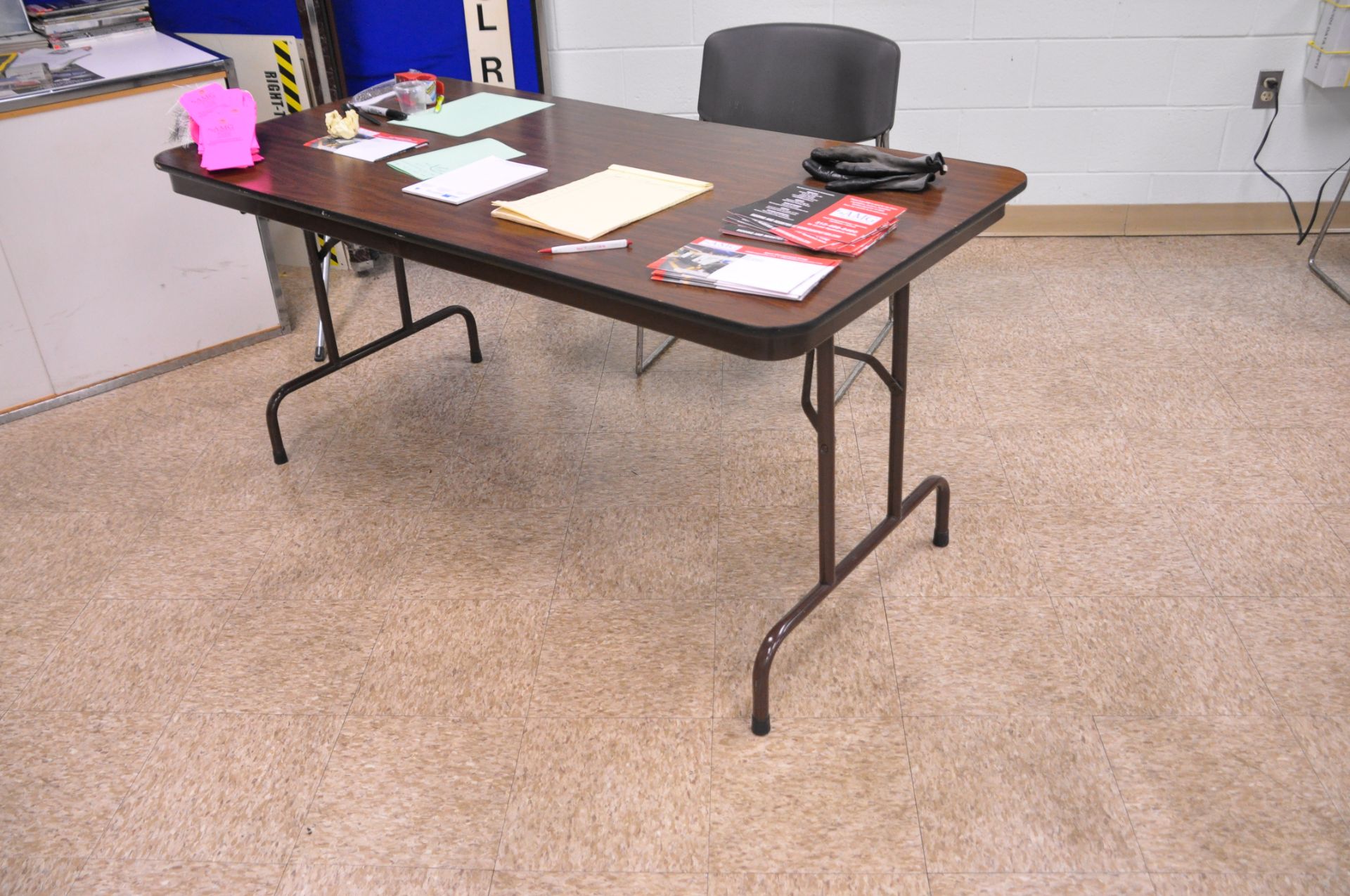 Lot-(7) Tables with Chairs and Lockers (Breakroom) - Image 4 of 6