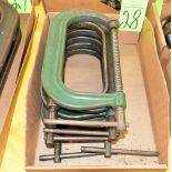 Lot-(6) Large C-Clamps in (1) Box