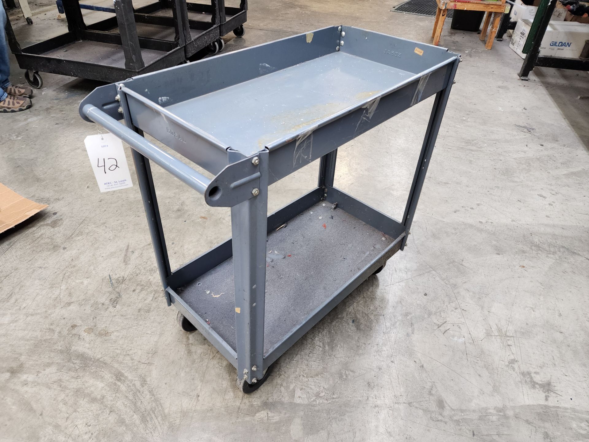 Edsal 2-Tier Metal Cart - Image 2 of 3