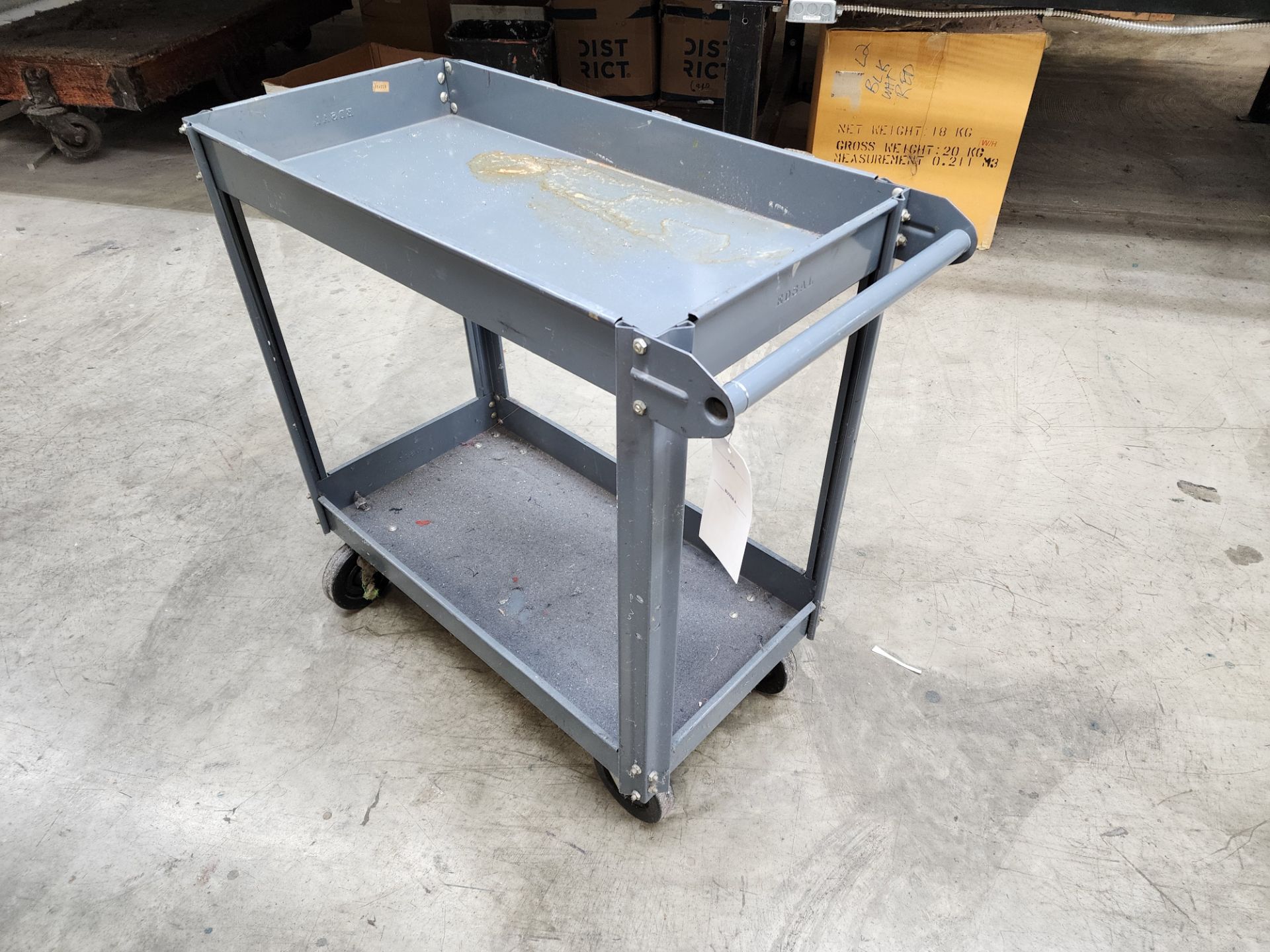 Edsal 2-Tier Metal Cart