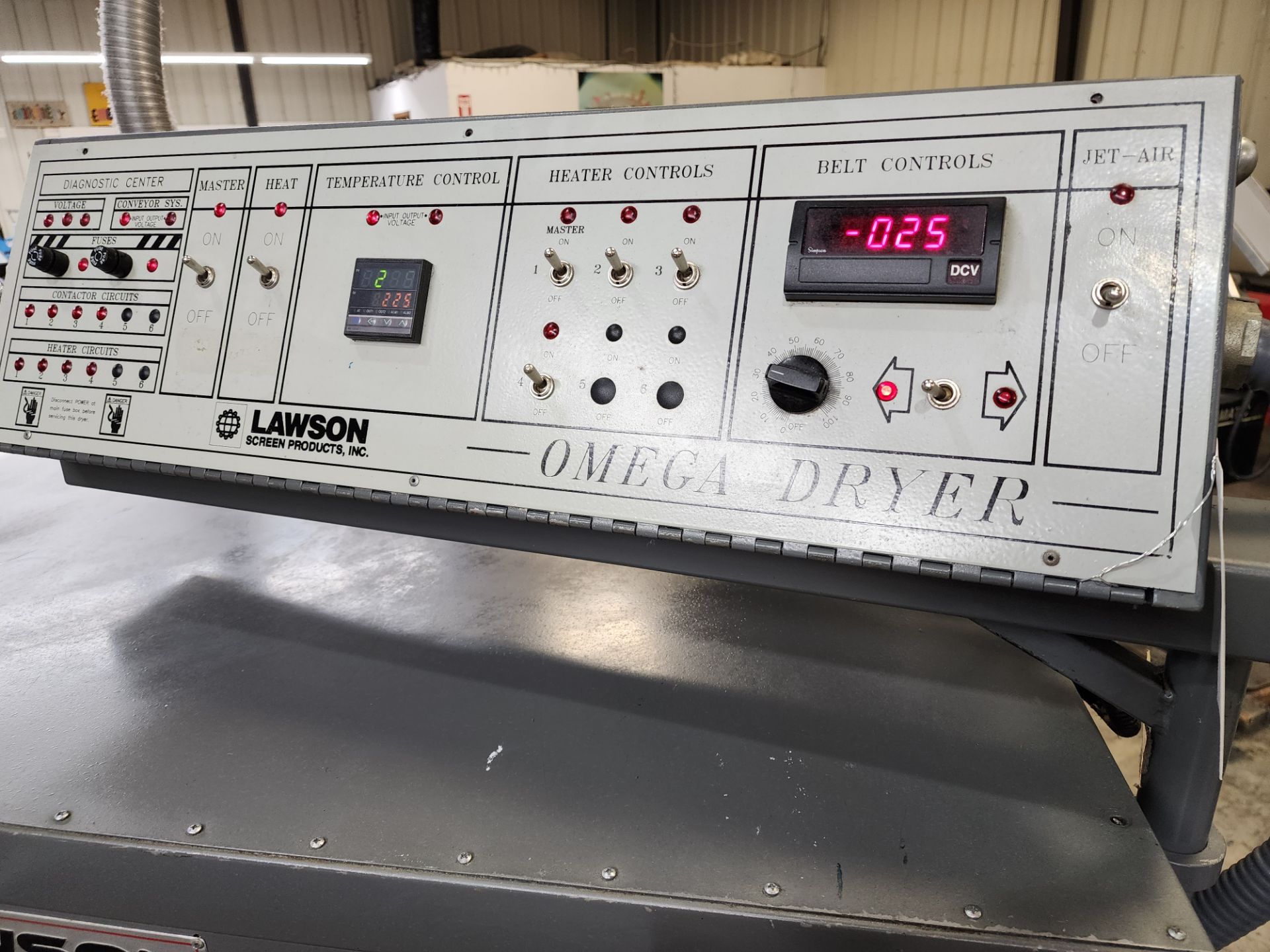 Lawson Model Omega Gas Conveyor Dryer, 16'L x 3'W Belt, S/N Y0347A23436E - Image 4 of 7