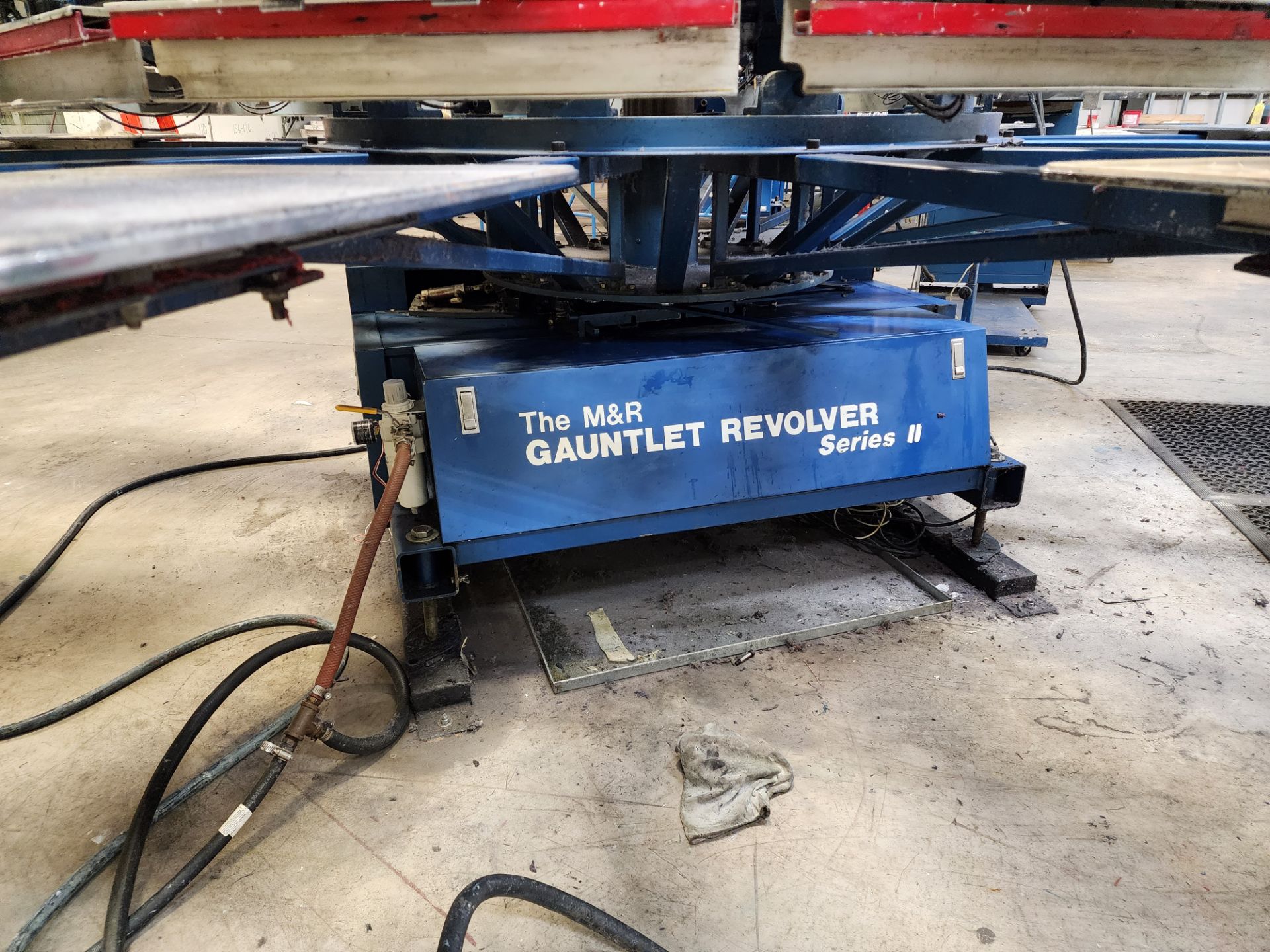 M&R Gauntlet Revolver Series II 10-Color 12-Station Automatic Screen Printing Press (NEEDS REPAIR) - Image 13 of 13