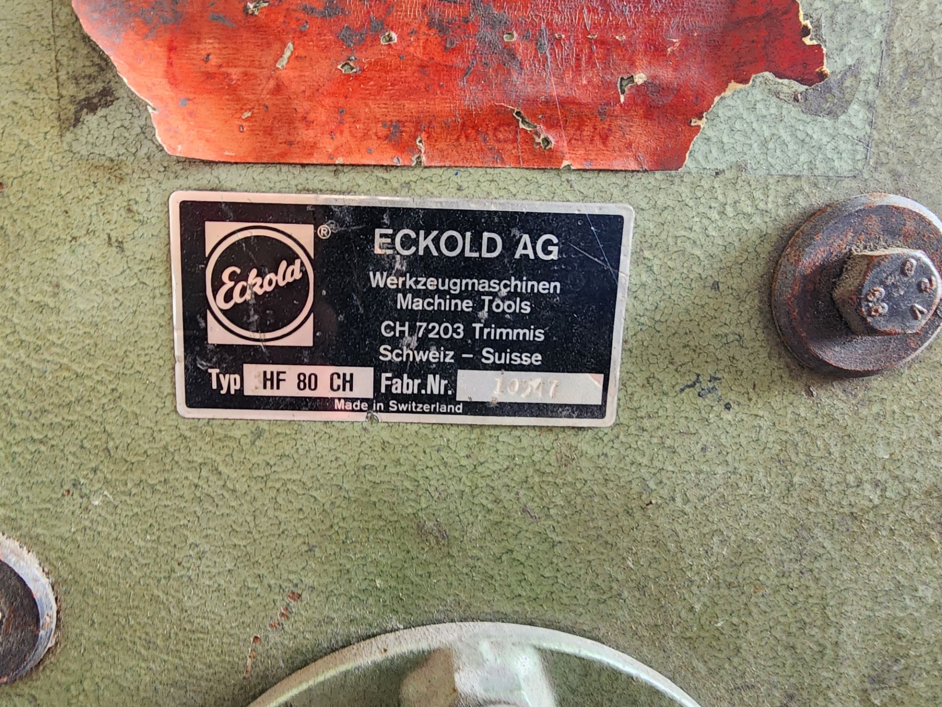 Eckold Type HF 80 CH Punch - Image 2 of 2