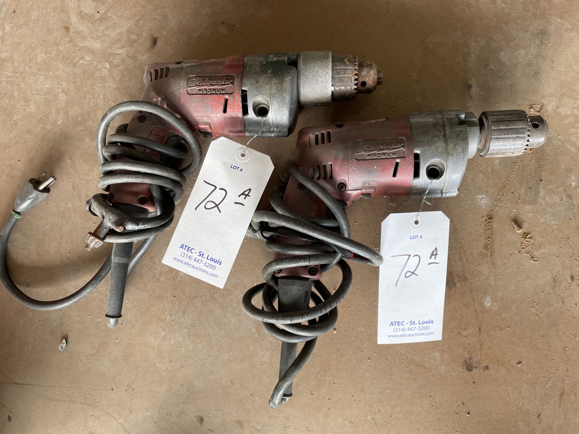 Lot Consisting of (2) Milwaukee Magnum Hole Shooter Drills