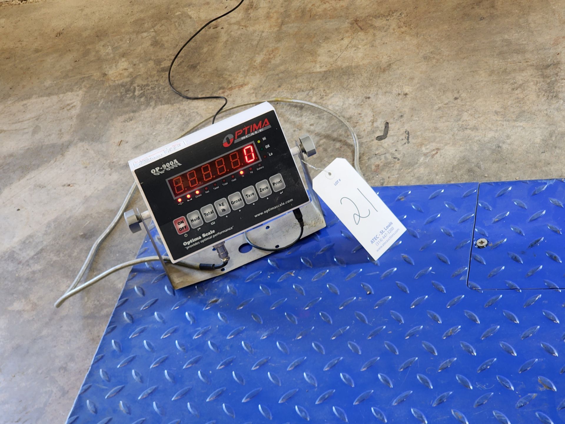 Locosc Precision Technology 4'x4' Floor Scale, 5,000-Lb Capacity w/LED Display - Image 3 of 6