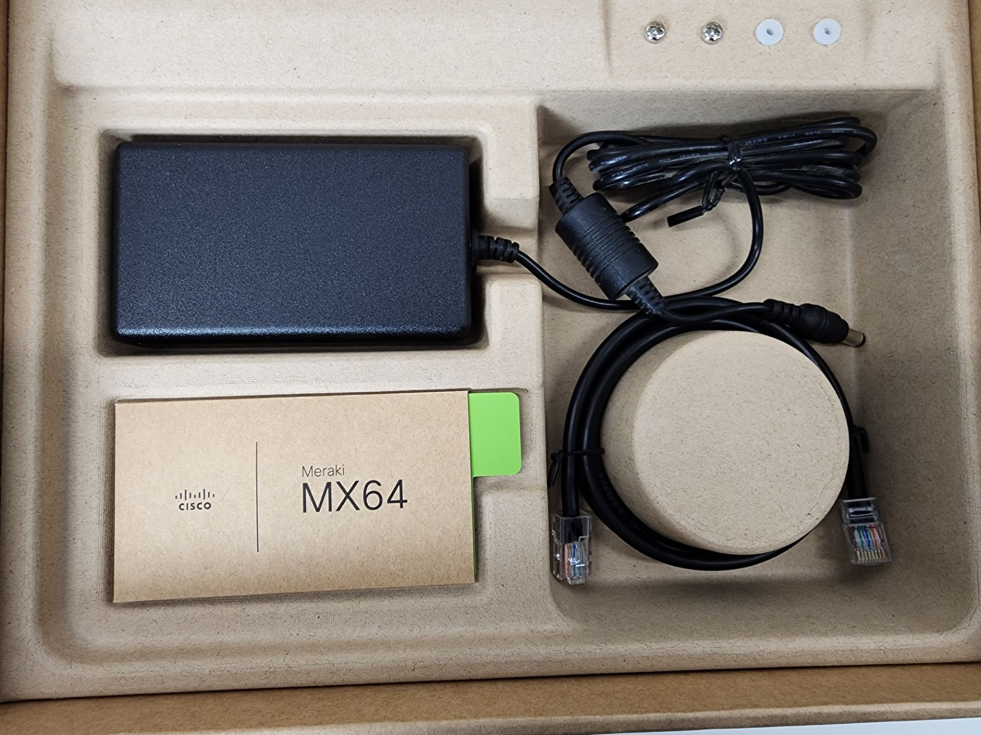 Cisco Meraki MX64-HW Cloud Managed Security Appliance With Original Box & Power Cord - Image 5 of 6