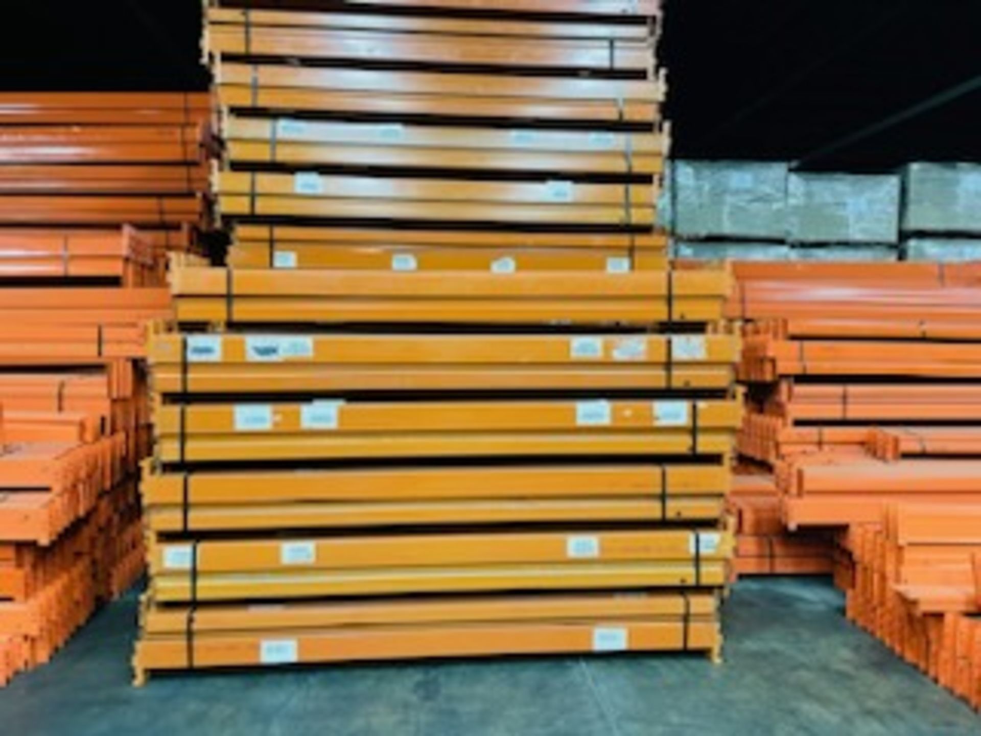 18 BAYS OF 18'H X 42"D X 93"L RIDGE U RACK STYLE PALLET RACKS