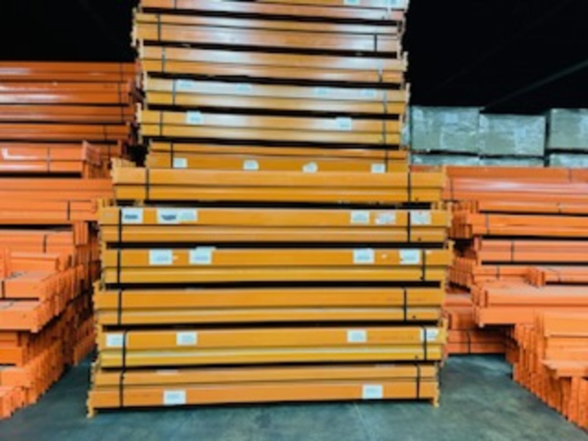 18 BAYS OF 18'H X 42"D X 93"L RIDGE U RACK STYLE PALLET RACKS - Image 2 of 4