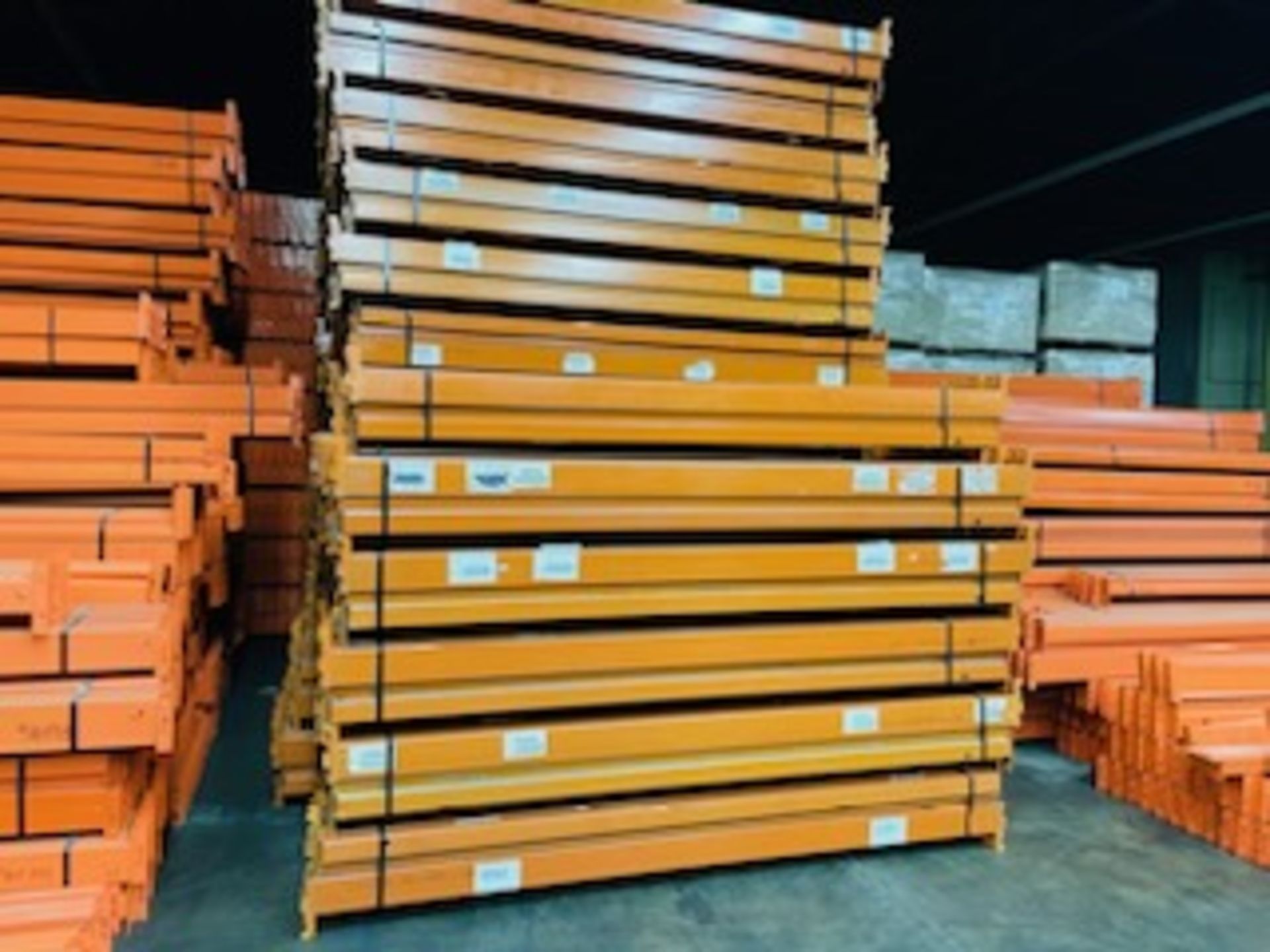 14 BAYS OF 18'H X 42"D X 93"L RIDGE U RACK STYLE PALLET RACKS - Image 3 of 5