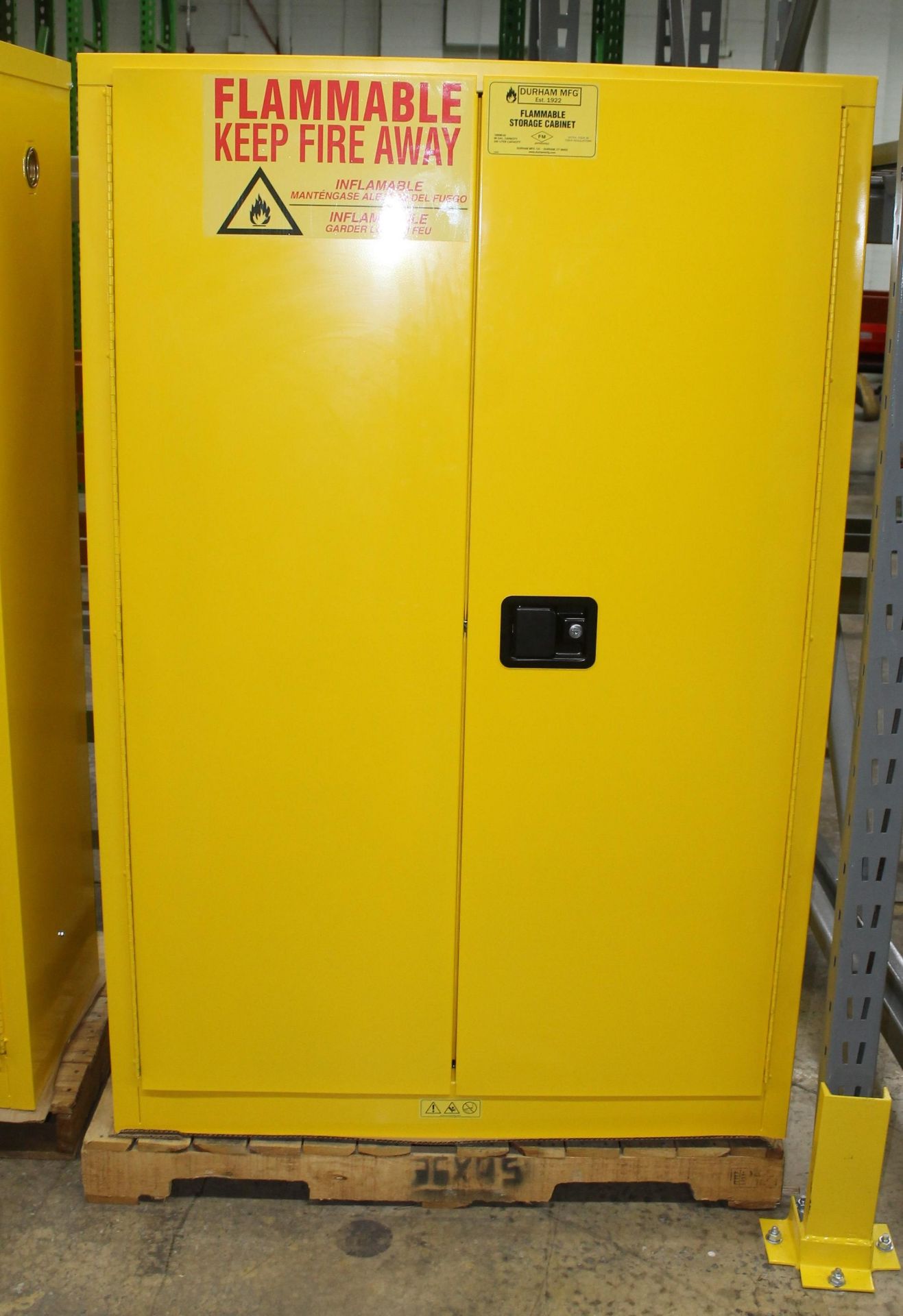 90 GALLON FLAMMABLE MANUAL CLOSING SAFETY STORAGE CABINET, NEW - Image 2 of 3