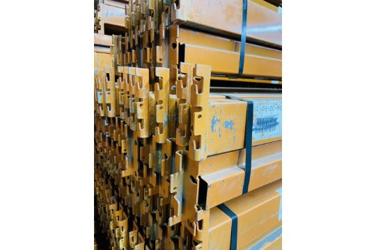 9 BAYS OF 18'H X 42"D X 93"L RIDGE U RACK STYLE PALLET RACKS - Image 3 of 4