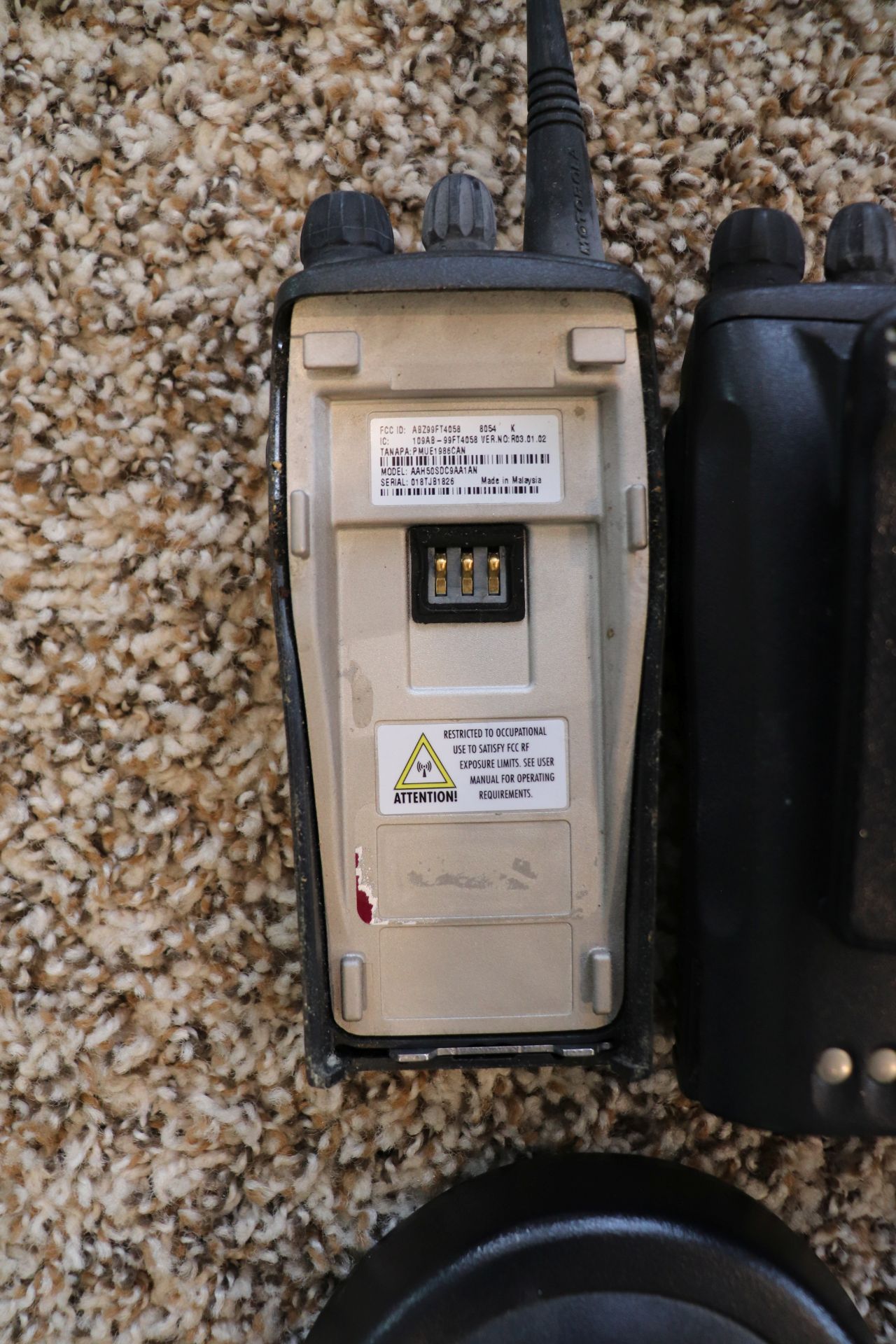 Box lot of six Motorola Two-Way Radios, model Radius CP200, comes with three charging stands - Image 5 of 5