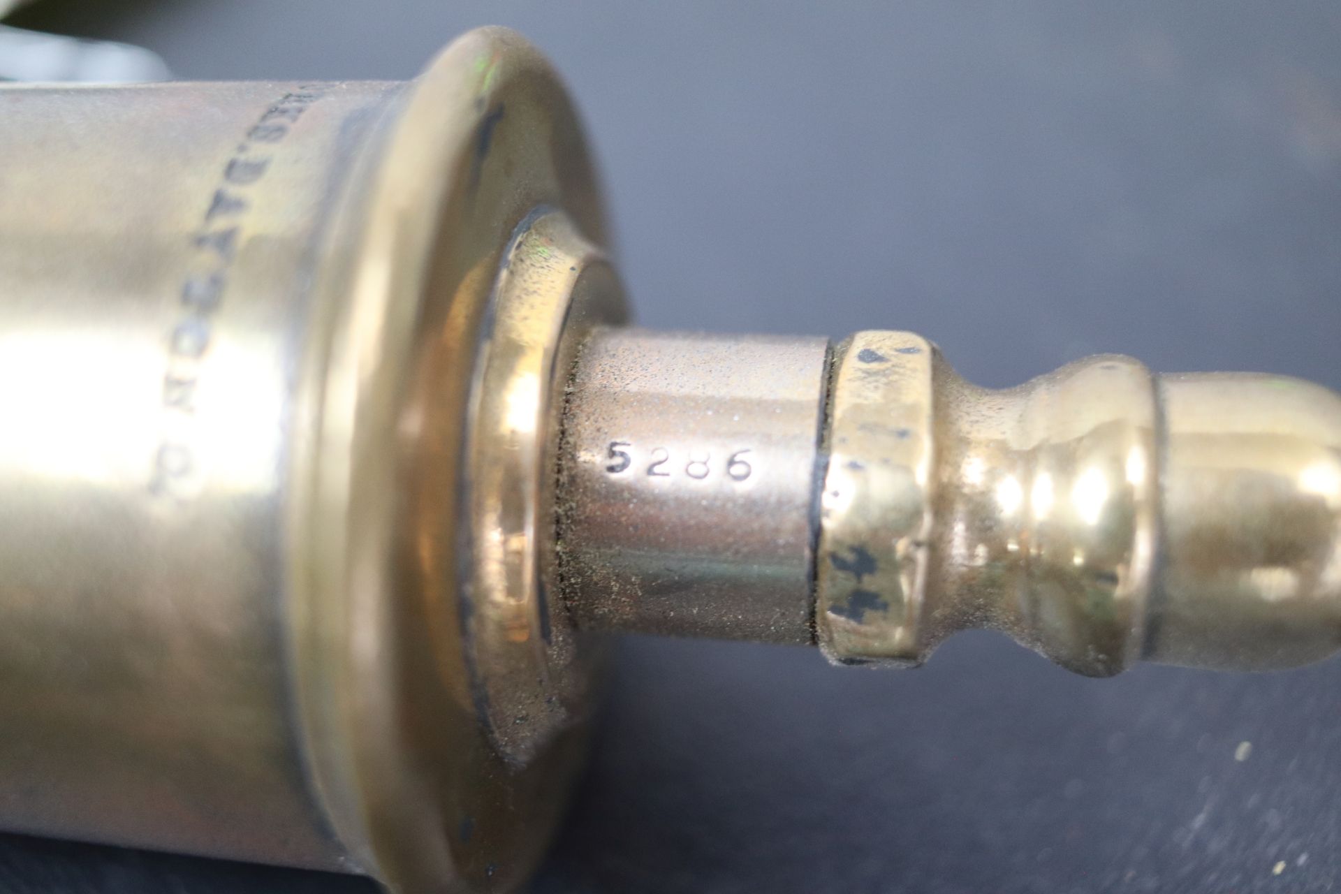 Buckeye Brass Works Dayton Ohio steam whistle, approximately 11" - Image 5 of 5