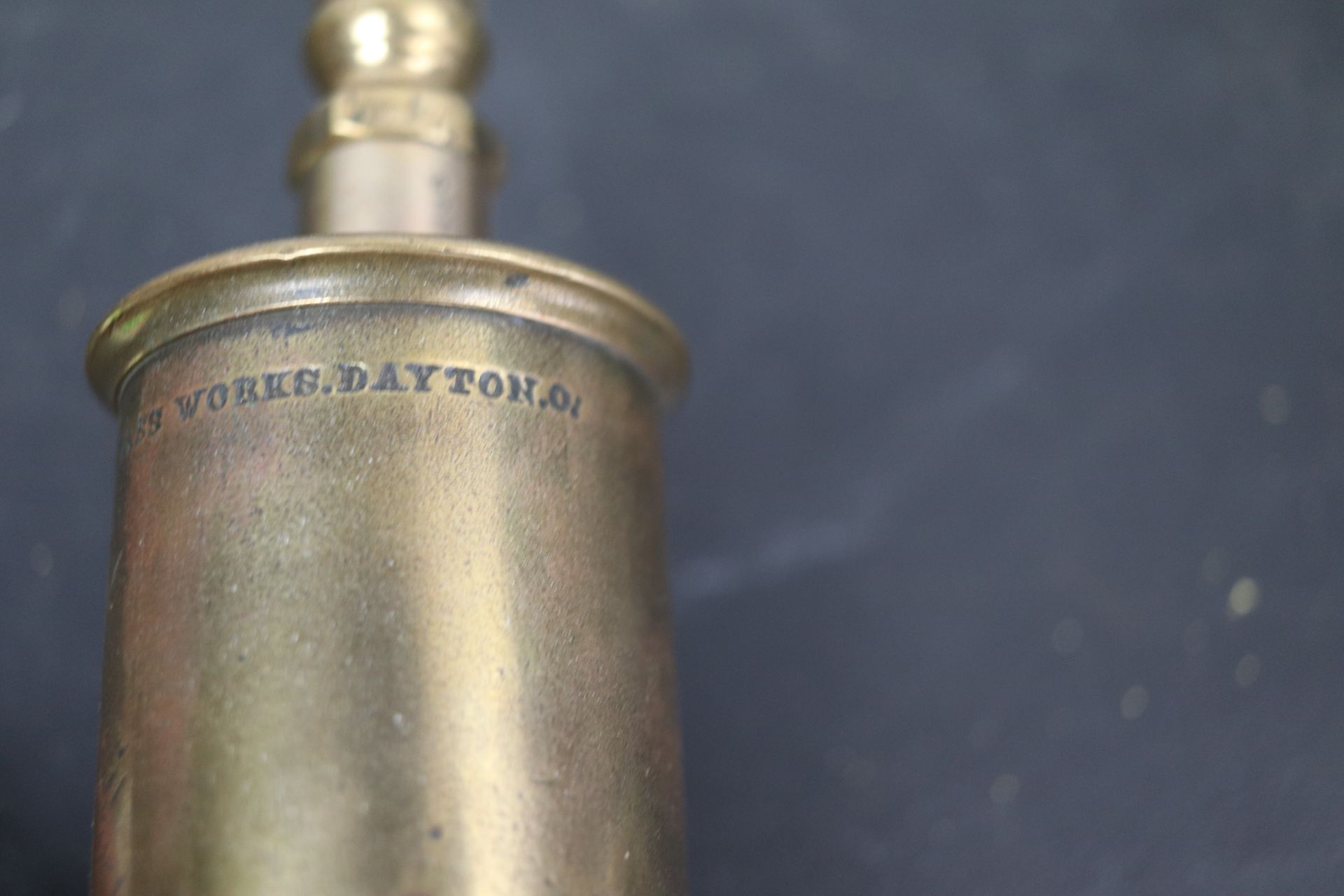Buckeye Brass Works Dayton Ohio steam whistle, approximately 11" - Image 4 of 5