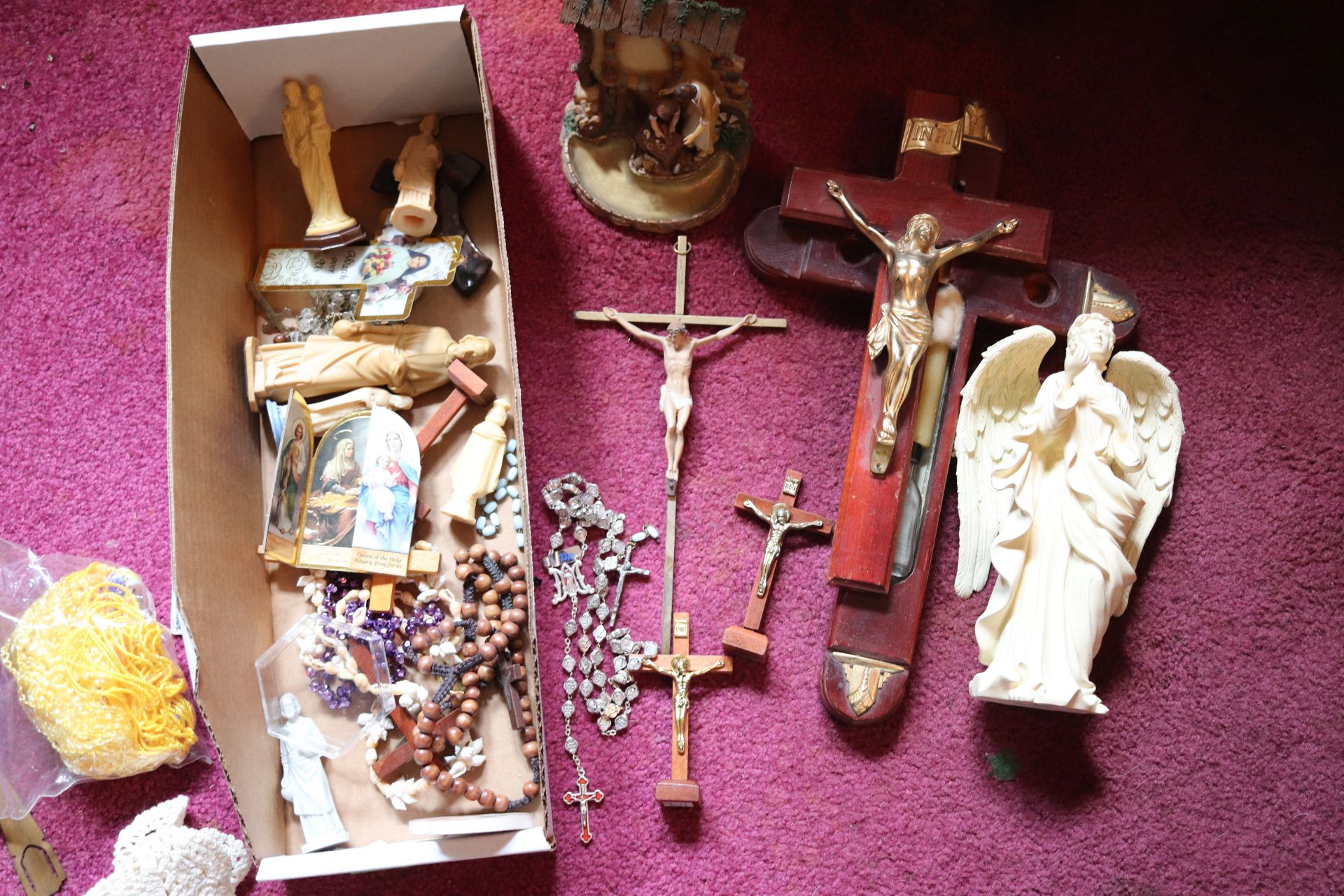 Religious figurines, etc.