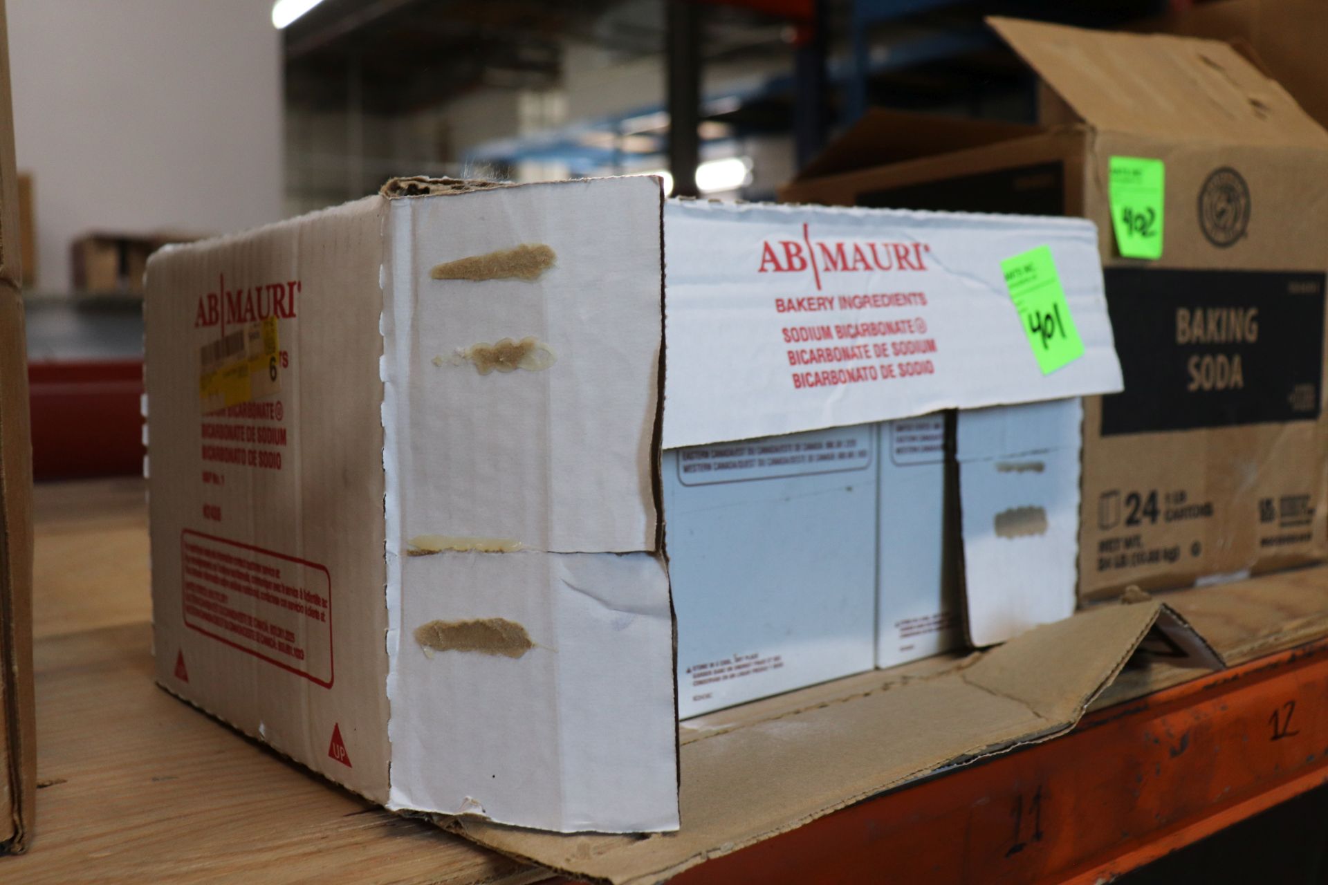 One case of baking soda containing twelve 2-lb boxes