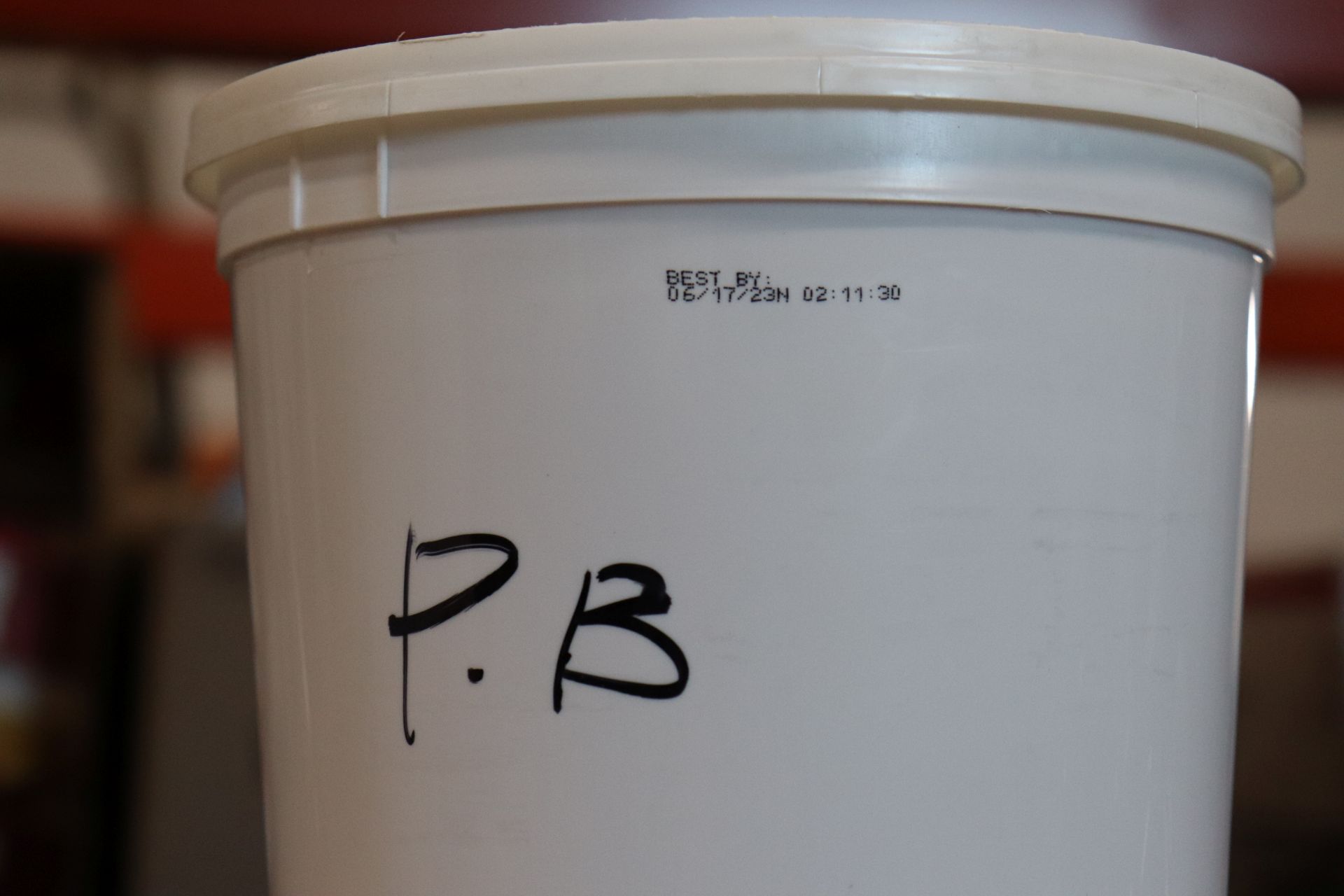 Two tubs of peanut butter, one tub of baking powder, and one jug of Sambal Oelek chili sauce - Image 2 of 5