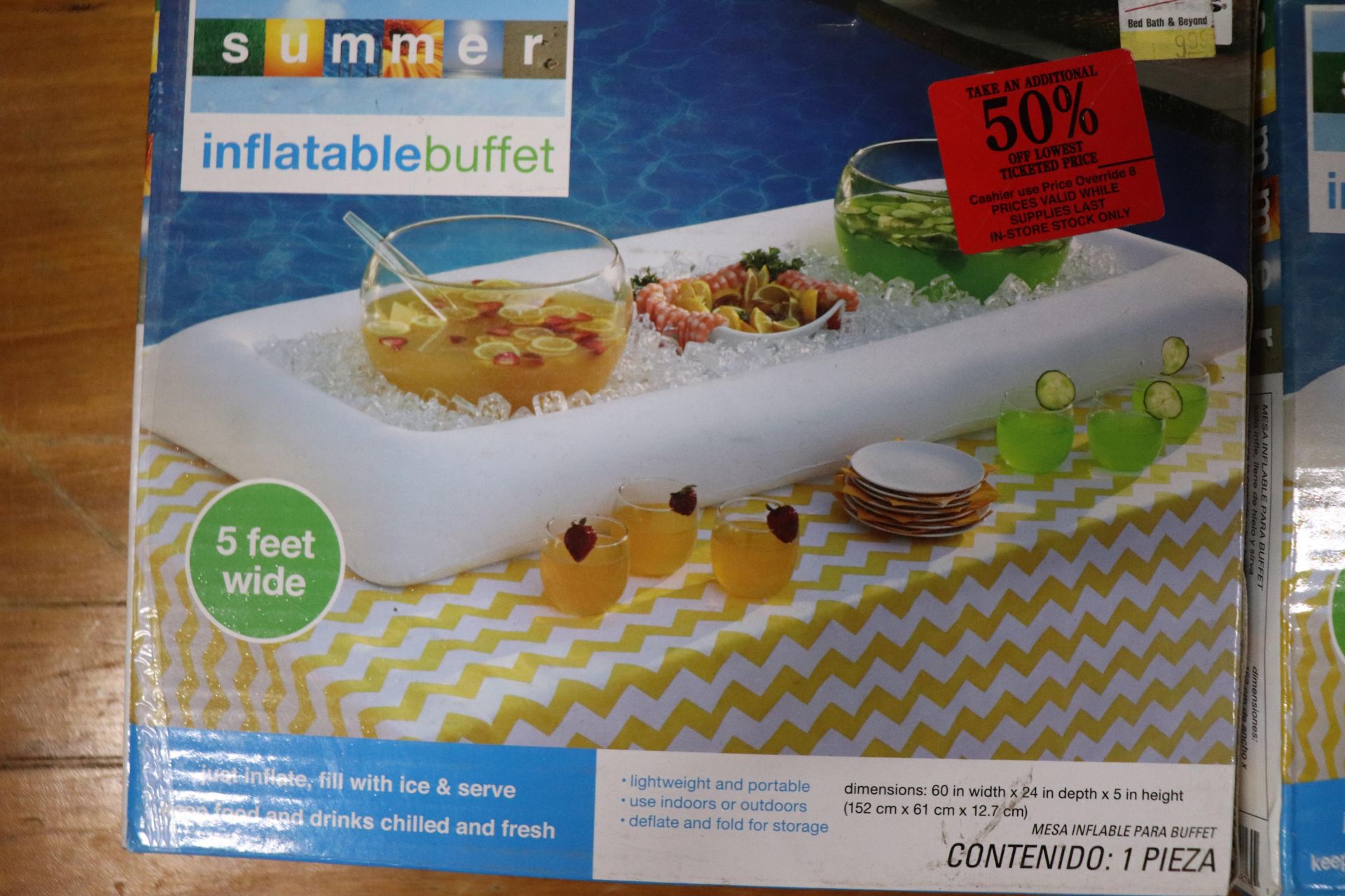 Four Summer inflatable buffets, 5' wide - Image 3 of 3