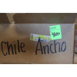 One case of dried chili ancho