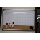 Dry erase calendar