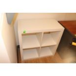 Four-compartment storage cubby, 31" x 15" x 31"
