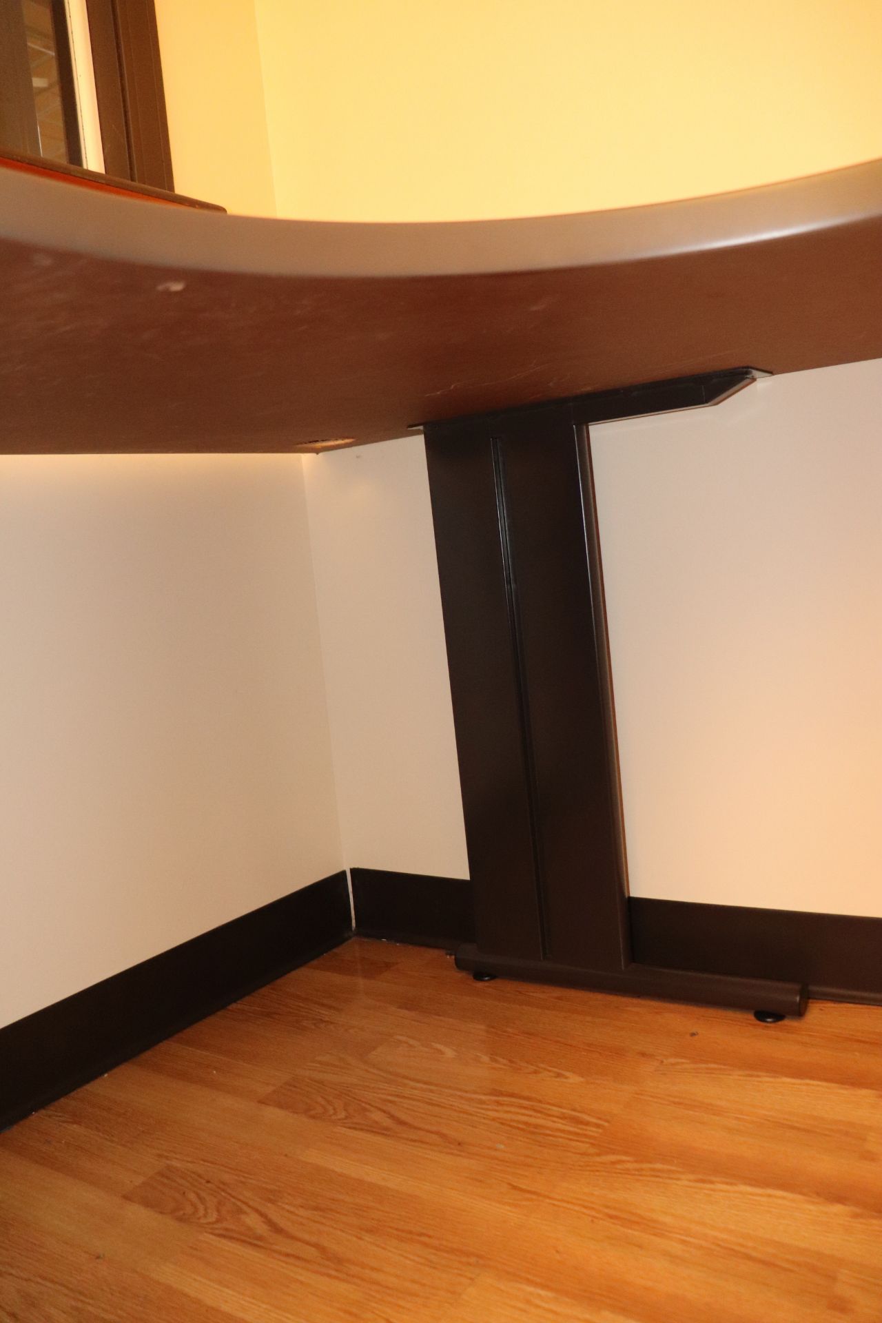 Corner desk with three drawers, 61" x 24" - Image 3 of 3