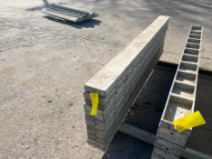 (12) 7" x 8' Smooth Wall Ties Aluminum Concrete Forms, 8" Hole Pattern. Located in Mt. Pleasant, IA