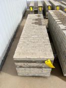 (8) 24" x 8' Tuf N Lite Textured Brick Aluminum Concrete Forms, 6-12 Hole Pattern. Located in Mt. Pl