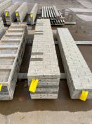 (8) 16" x 8' Tuf N Lite Textured Brick Aluminum Concrete Forms, 6-12 Hole Pattern. Located in Mt. Pl