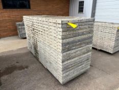 (20) 36" x 8' Tuf N Lite Textured Brick Aluminum Concrete Forms, 6-12 Hole Pattern. Located in Mt. P