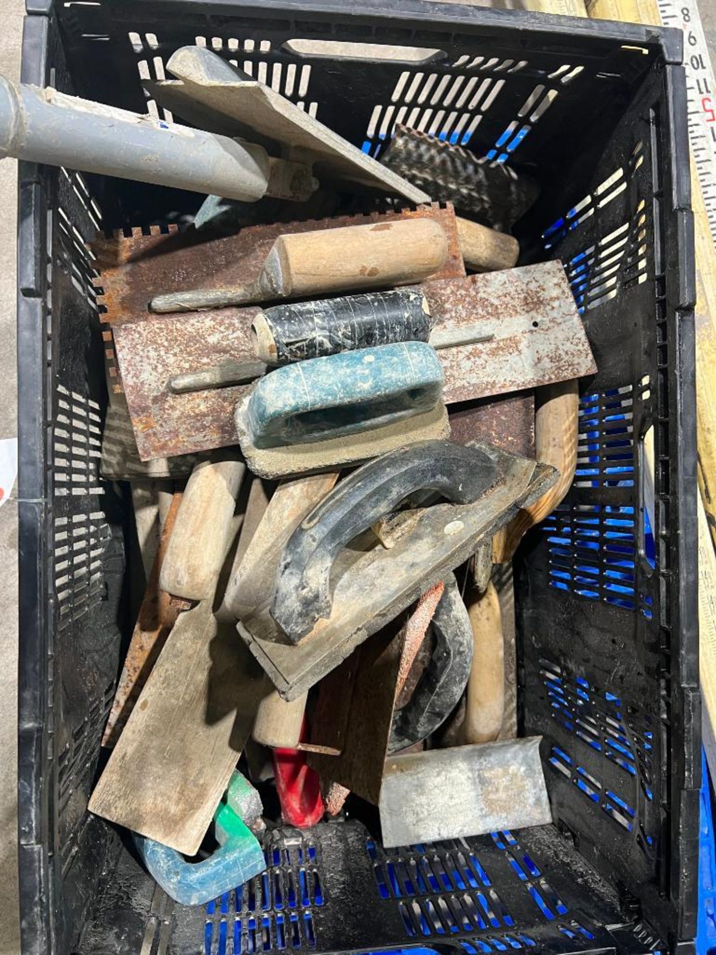 Bin of Hand Trowels. Located in Mt. Pleasant, IA