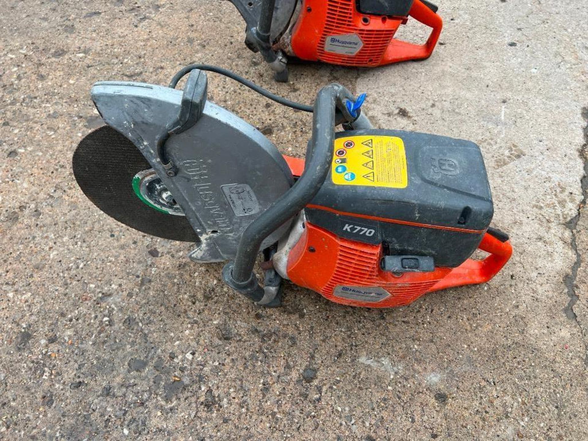 Husqvarna X-Torq K770 Concrete Saw. Located in Mt. Pleasant, IA