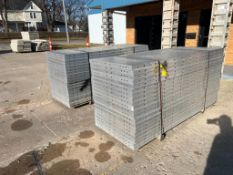 NEW (20) 36" x 8' Smooth Wall Ties Aluminum Concrete Forms. 8" Hole Pattern. Located in Mt. Pleasant