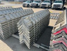 (10) 11 3/4" x 11 3/4" x 8' Wrap Smooth Wall Ties Aluminum Concrete Forms, 8" Hole Pattern. Located